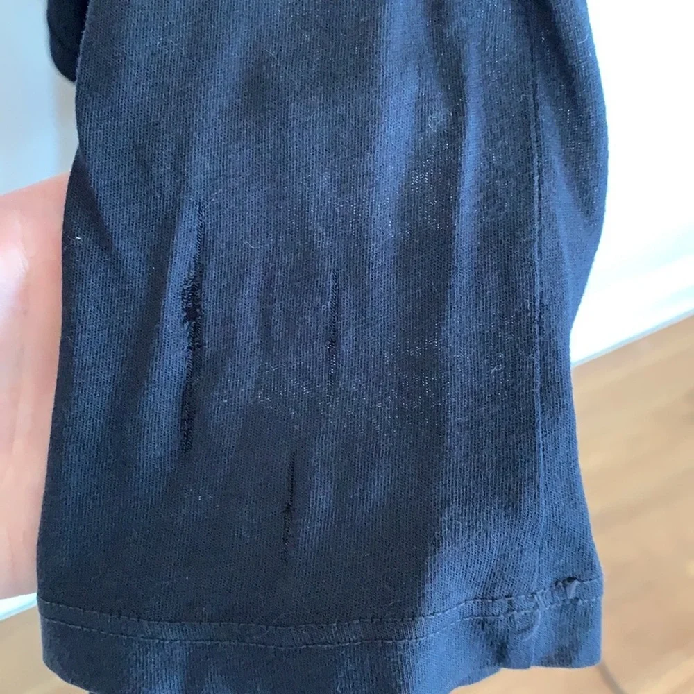 Splendid black draped jersey knit open cardigan - Picture 10 of 12